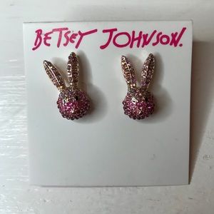 Rhinestone Bunny Earrings